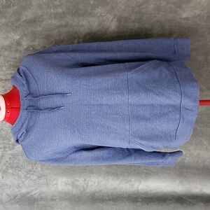 CHAMPION women's blue strip hoodie size L